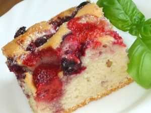 532 Рецепт Масляний пиріг з карамелевими фруктами «Компроміс»